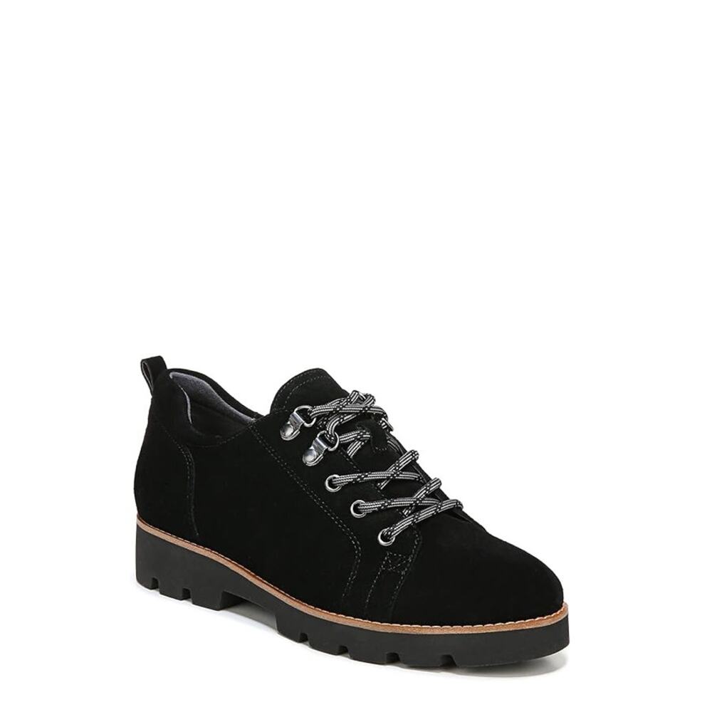 NIB Vionic Ballari Black Suede Lace-Up Women's Casual Oxford